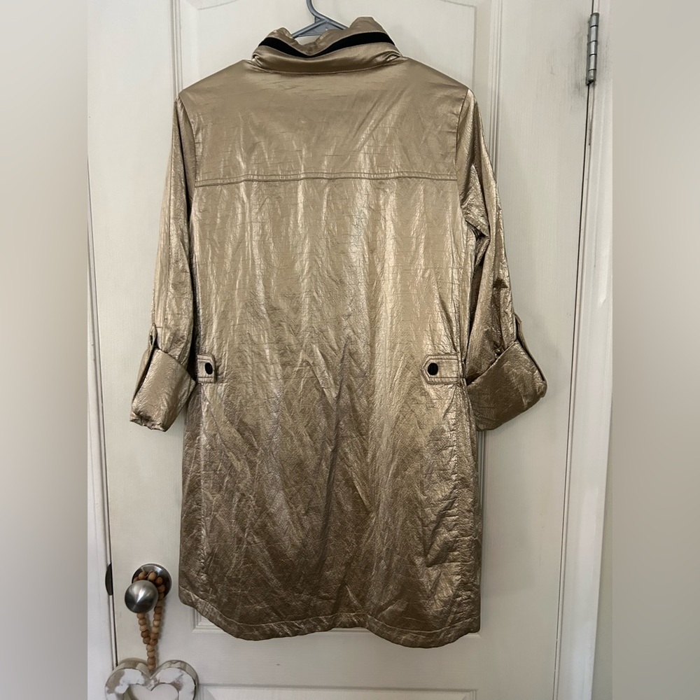Nikki Jones Montreal Gold Metallic Women's Coat - Picture 6 of 11